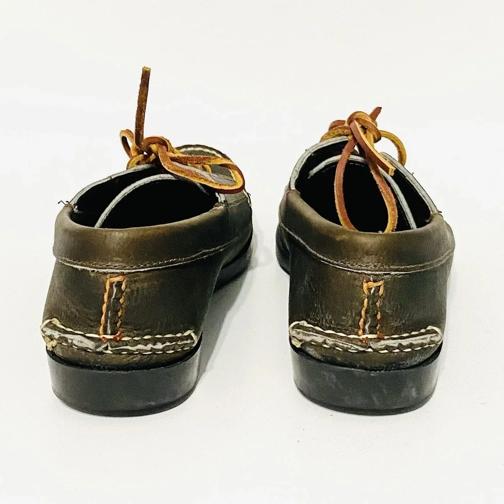 Rancourt & Co Ranger Moc Moccasins Boat Shoes Baxter Green Made In USA Men's 7.5